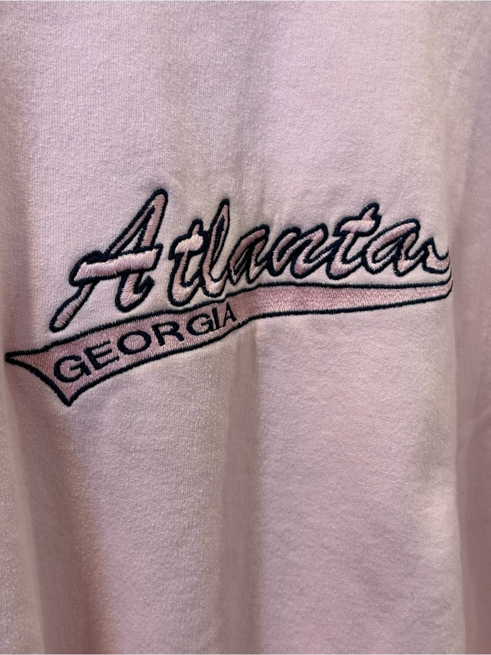 5 for $25!! Gildan Pink Atlanta Georgia Sweatshirt Size M - Picture 5 of 6